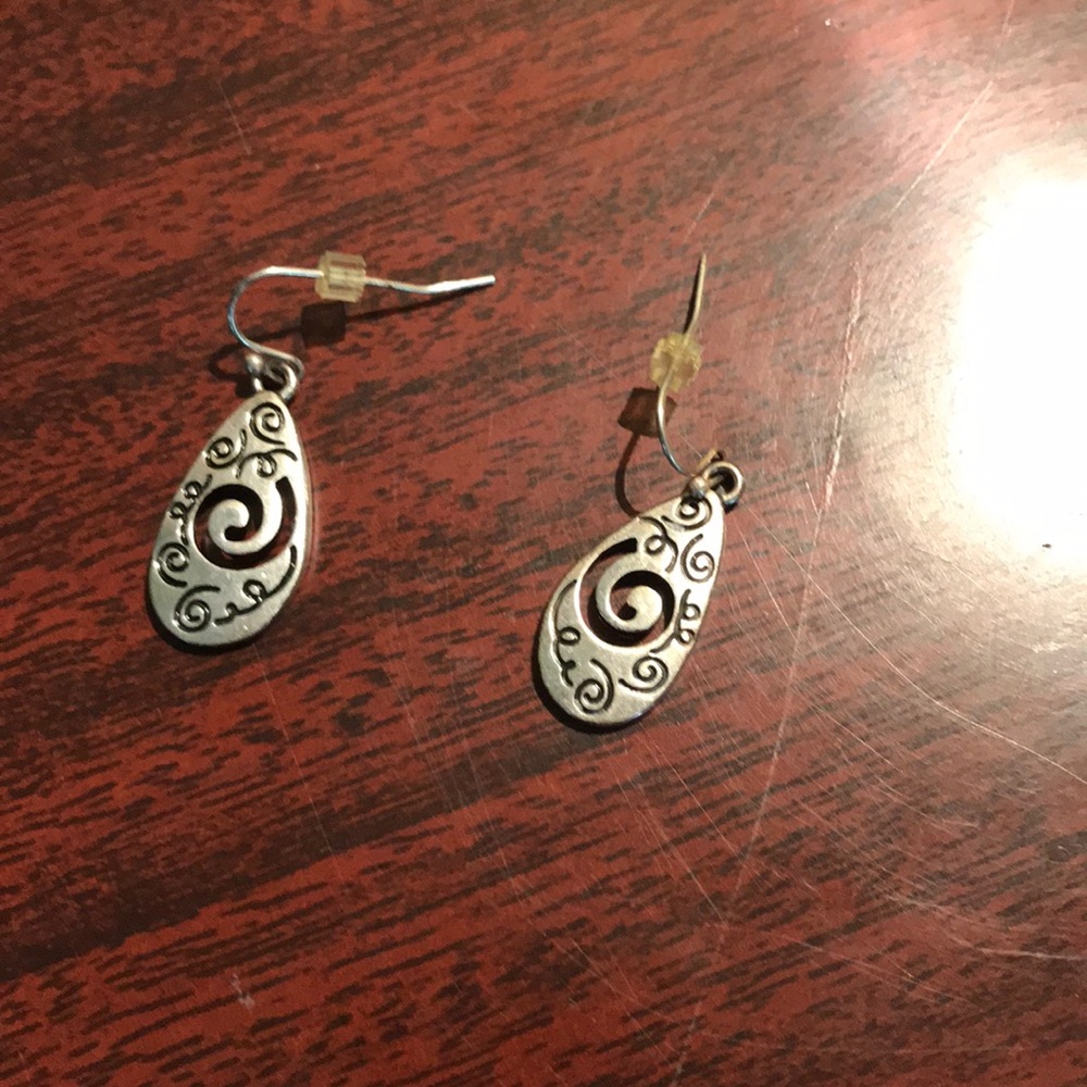 Silver earrings